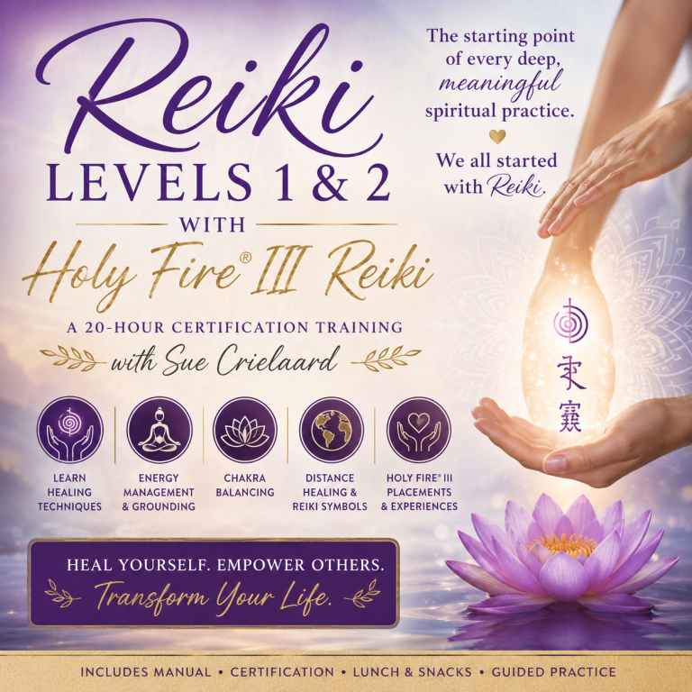 Usui Reiki Levels 1 & 2 with Holy Fire III